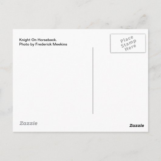 騎士 ポストカード (裏面)