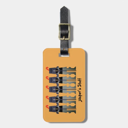 騎士 ラゲッジタグ (正面縦)