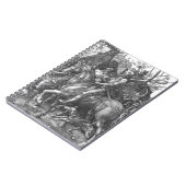 騎士、死および悪魔1513年(版木、銅版、版画) ノートブック (左側)