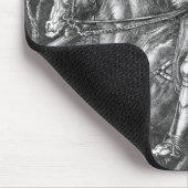 騎士、死および悪魔1513年(版木、銅版、版画) マウスパッド (コーナー)