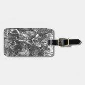 騎士、死および悪魔1513年(版木、銅版、版画) ラゲッジタグ (正面横)