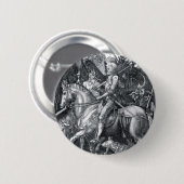 騎士、死および悪魔-アルブレヒトDürer 缶バッジ (正面&裏面)