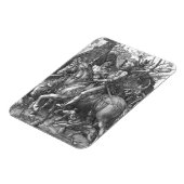 騎士、死と悪魔、1513年(版木、銅版、版画) マグネット (左側)