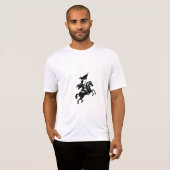 騎士 騎馬 図案 ベクター Tシャツ (正面フル)