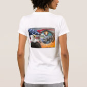 騎士Templarのシール-お茶会のワイシャツ Tシャツ (裏面)
