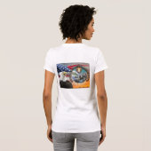 騎士Templarのシール-お茶会のワイシャツ Tシャツ (裏面フル)