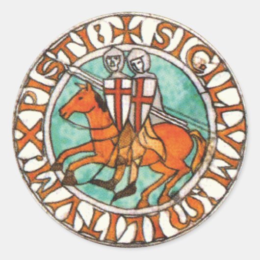 騎士Templarのシール ラウンドシール (正面)