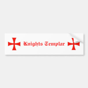 騎士Templarのバンパーステッカー バンパーステッカー