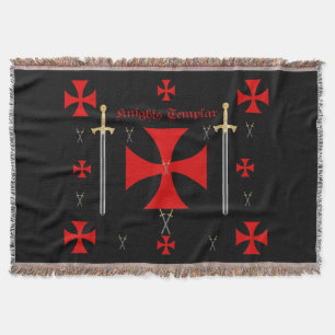 騎士Templarのブランケット スローブランケット