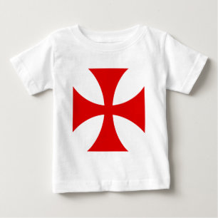 騎士Templarの十字 ベビーTシャツ