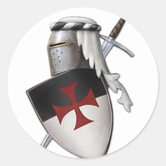 騎士Templarの盾 ラウンドシール (正面)