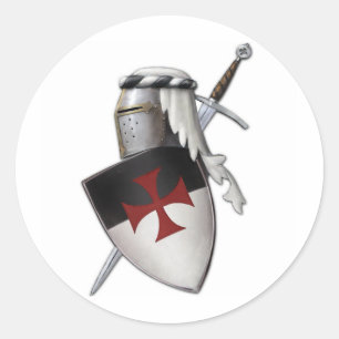 騎士Templarの盾 ラウンドシール