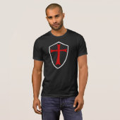 騎士TEMPLAR盾 Tシャツ (正面フル)