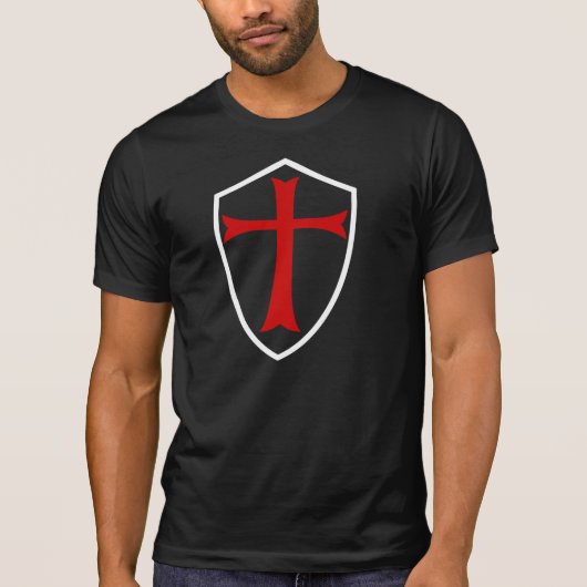 騎士TEMPLAR盾 Tシャツ (正面)