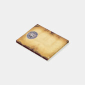 騎士TEMPLAR羊皮紙のシール ポストイット (アングル)