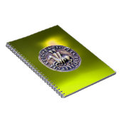 騎士TEMPLAR黄色のシール ノートブック (右側)