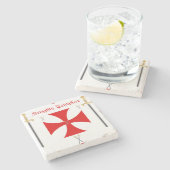 騎士Templar ストーンコースター (横)