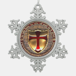 騎士TEMPLAR スノーフレークピューターオーナメント