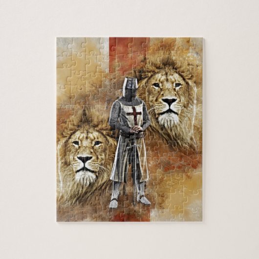 騎士Templar 001 ジグソーパズル (縦)