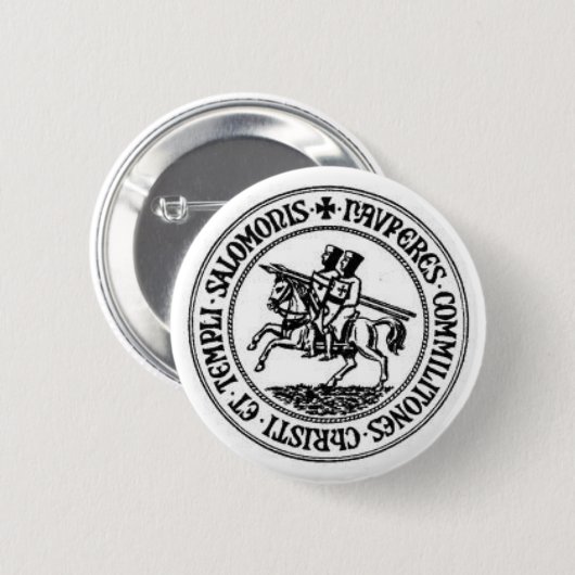 騎士Templar 1 缶バッジ (正面&裏面)