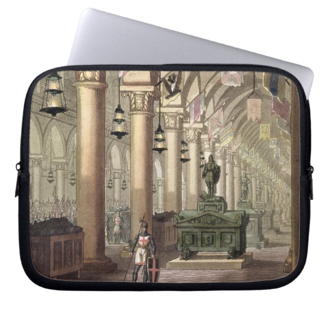 騎士Templar、c.1820-39 (アクアチント)の墓 ラップトップスリーブ (正面)