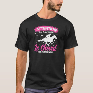 騎手ライダーホースビンテージライダーに気をつけろ Tシャツ