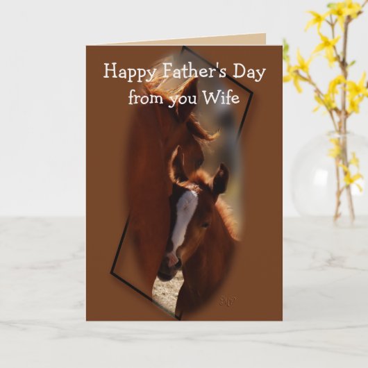 騎父の日の妻の交代から任意の場所 カード (黄色い花)