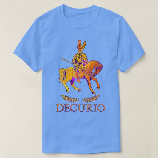 騎馬のローマ軍将校 デクリオン Tシャツ (デザイン正面)