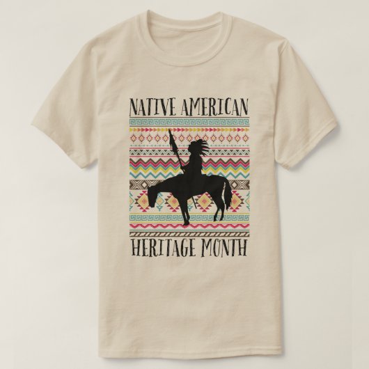 騎馬の酋長 Tシャツ (デザイン正面)