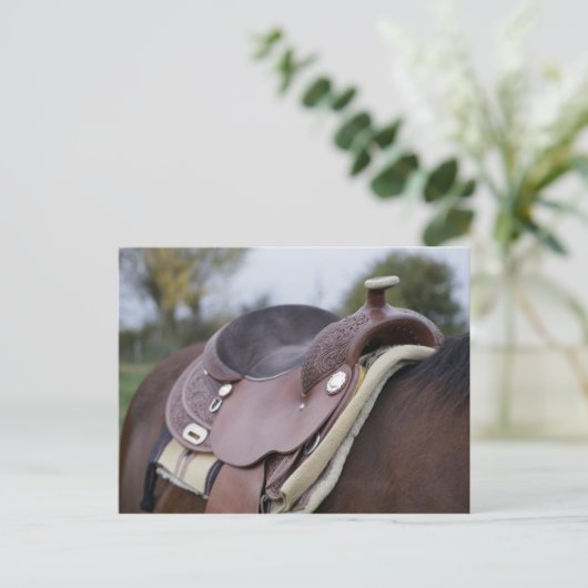 騎馬の鞍 ポストカード (スタンド正面)