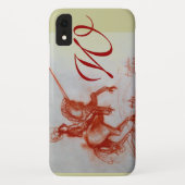 騎馬モノグラム上のフィレンツェ騎士 Case-Mate iPhoneケース (裏面)
