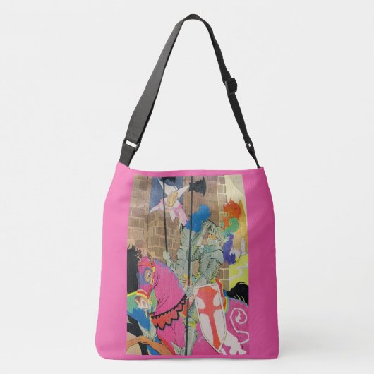 騎馬中世の騎士 クロスボディバッグ (裏面)