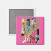 騎馬中世の騎士 マグネット (正面/裏面)