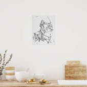 騎馬射手 ポスター (キッチン)