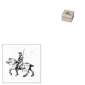 騎馬戦闘(中世写本1.3) ラバースタンプ (押印)