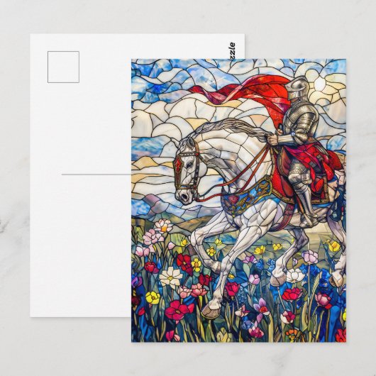 騎馬武者騎士 ポストカード (正面/裏面)