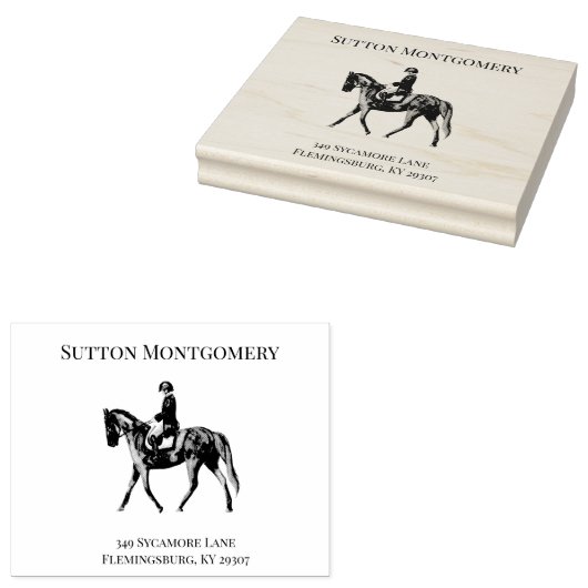 騎馬騎手 ラバースタンプ (押印)