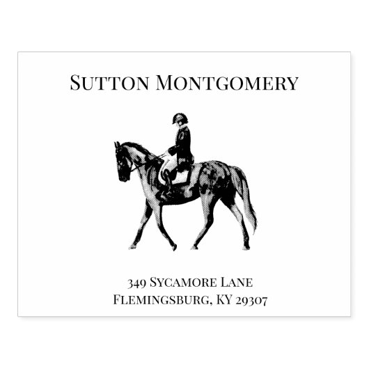 騎馬騎手 ラバースタンプ (インプリント)