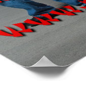 騒々しいクンフー神ロックポスター ポスター (角)