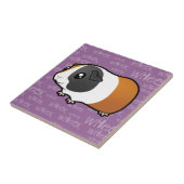 騒々しいモルモット(滑らかな毛) タイル (側面)