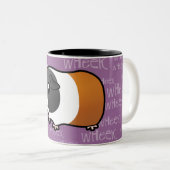 騒々しいモルモット(滑らかな毛) ツートーンマグカップ (正面右)