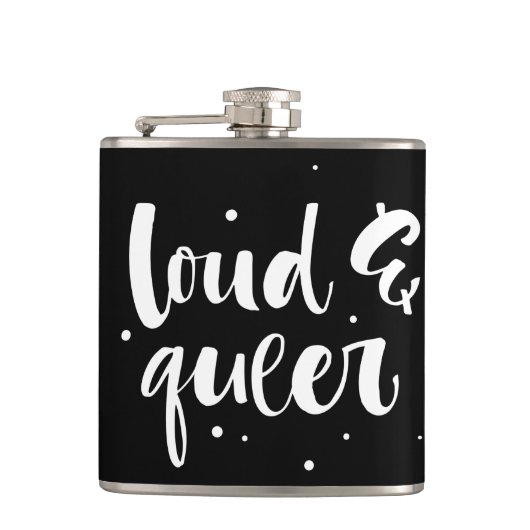 騒々しい同性愛者 フラスク (正面)