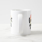 騒々しい同性愛者|水彩ハート ジャンボコーヒーマグカップ (裏面)