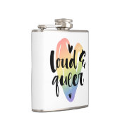 騒々しい同性愛者|水彩ハート フラスク (右)