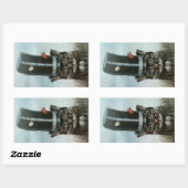 騒々しい隣人 長方形シール (シート)