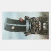 騒々しい隣人 長方形シール (正面)