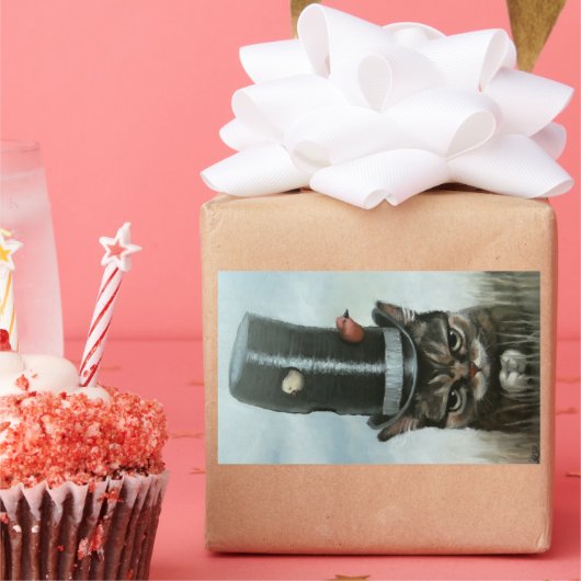 騒々しい隣人 長方形シール (パーティー)