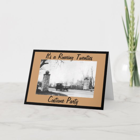 騒々しい20代テーマ衣装パーティー 招待状 (正面)