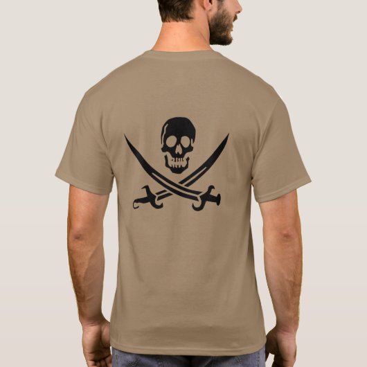 騒ぎの冒険のワイシャツ Tシャツ (裏面)