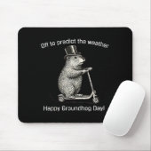 騒ぎを起こしにオフ Funny Silly Groundhog Sco マウスパッド (マウス)